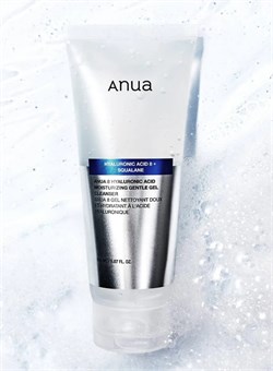 Anua Мягкий гель для умывания с гиалуроновой кислотой 8 Hyaluronic Acid Moisturizing Gentle Gel Cleanser 150ml 10789 - фото 1467