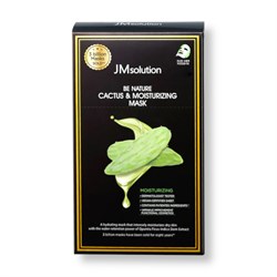 JMSOLUTION Тканевая маска для лица с экстрактом кактуса  BE NATURE CACTUS & MOISTURIZING MASK 11095 - фото 2076